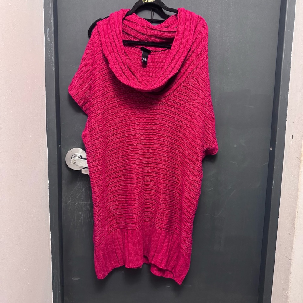 Torrid Vibrant Red Cowl Neck Sweater